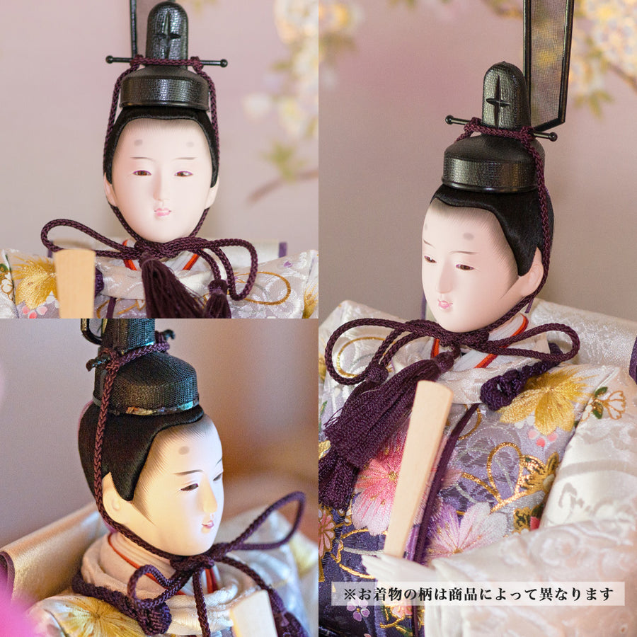 LEDライト付きで艶やな雛人形【Flower-girl Shine もな雛】ひな祭りの