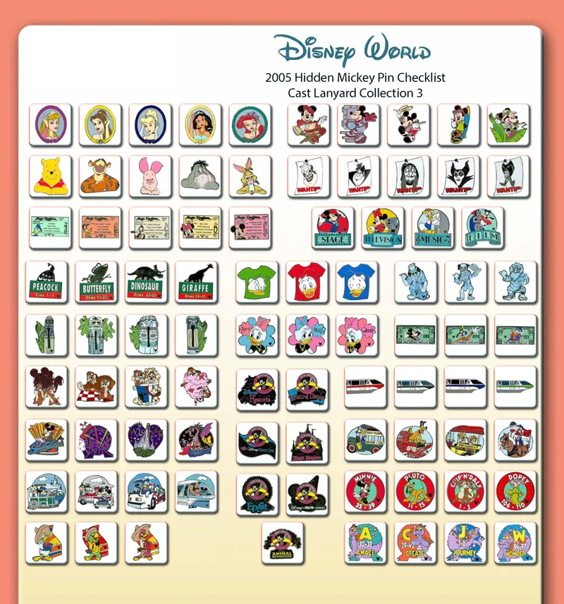 Disney HappyNewYear 2005 限定ピンバッジ LTD900 Disney キャラクター