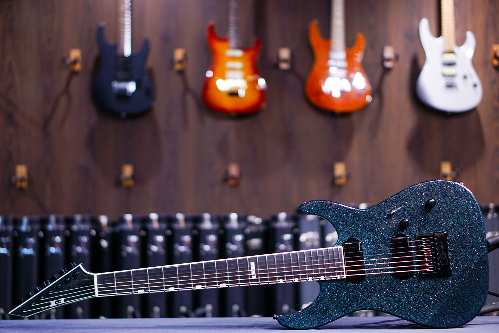 ESP E-II M-II7B Baritone evertune Granite Sparkle ES4981233