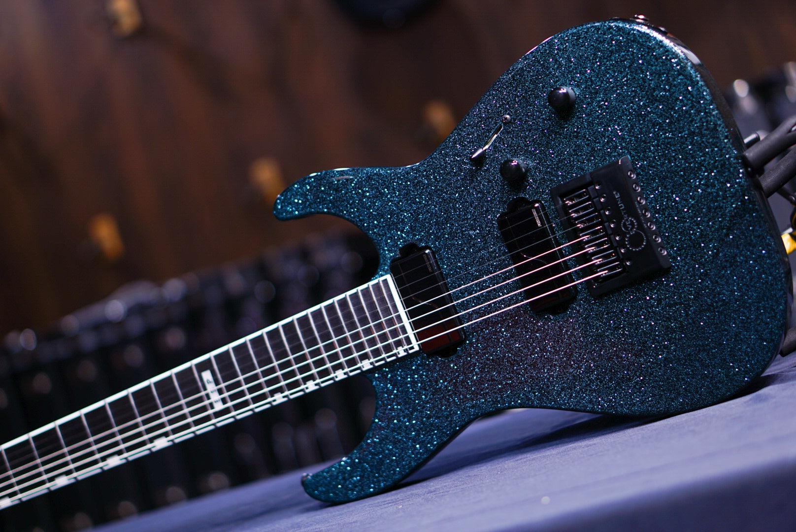 ESP E-II M-II7B Baritone evertune Granite Sparkle ES6110233