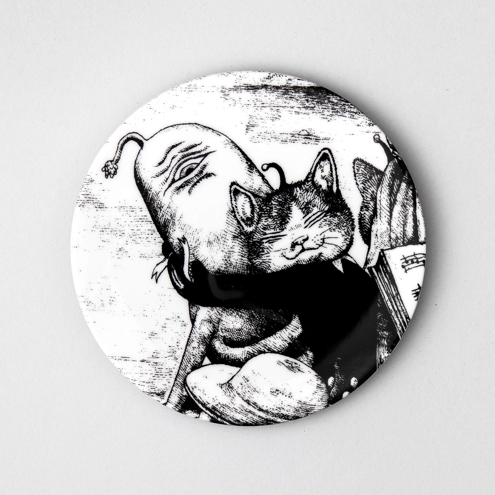 No,12 17cm丸皿5枚セット BABEL蛤の船にのる音楽家 – ボリス雑貨店