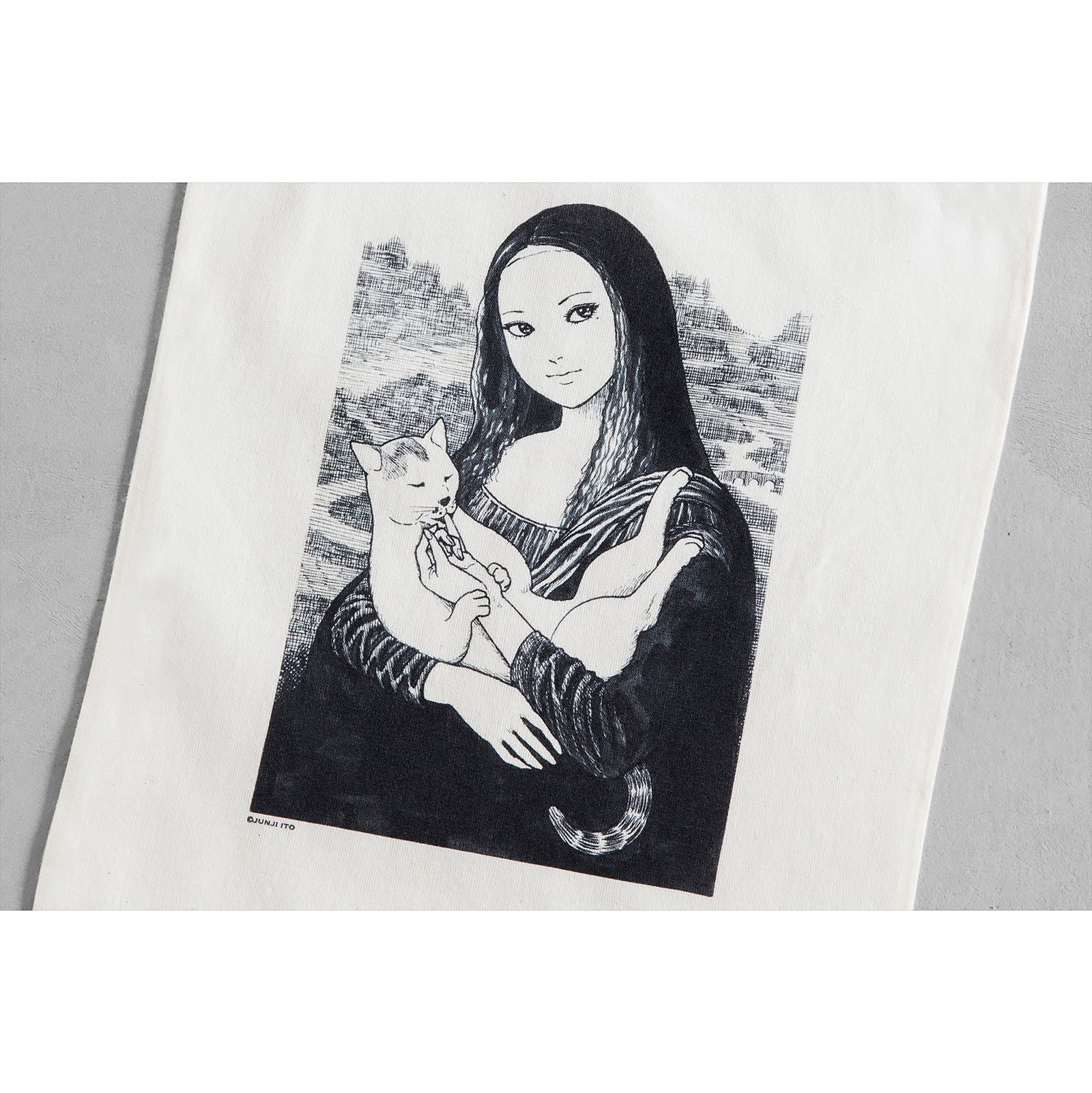 トートバッグ小 よんとモナリザ – ボリス雑貨店