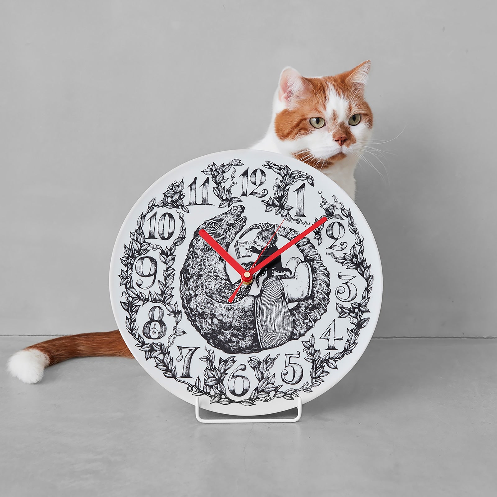 掛け時計(電波式) ワニとギュスターヴくん – ボリス雑貨店