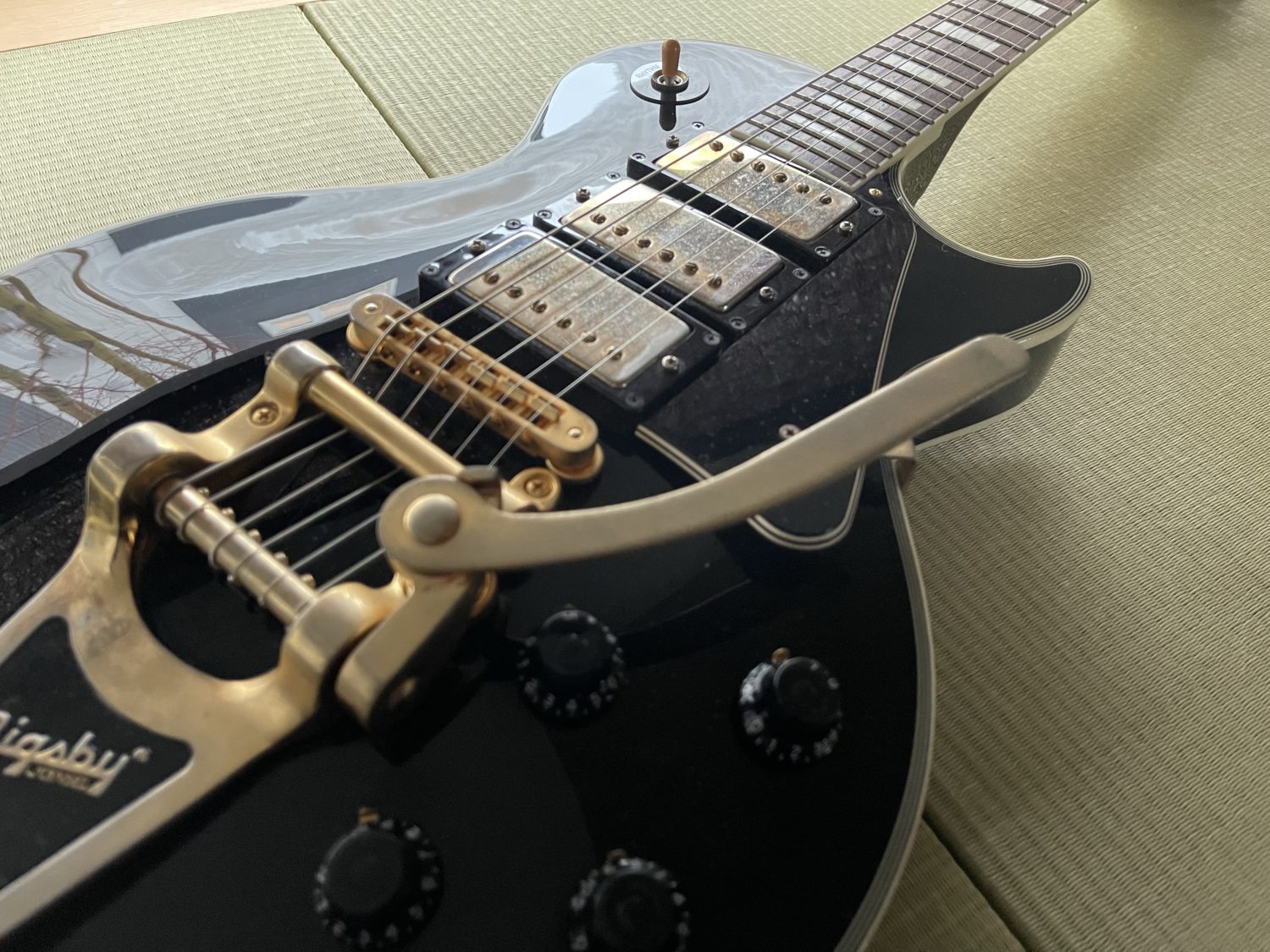Burny RLC-85JP / Les Paul Custom type 3PU / Ebony Black 