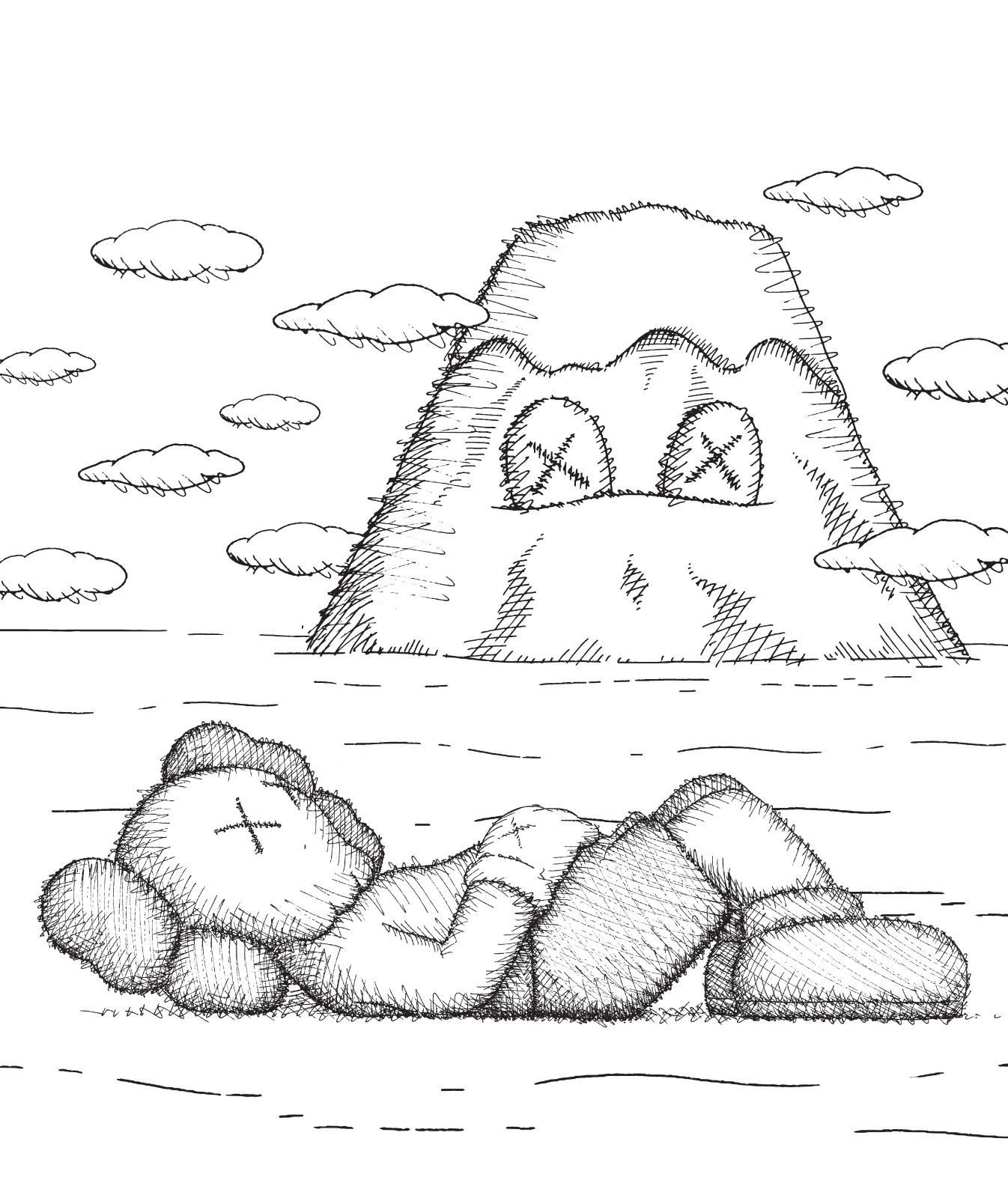 KAWSの巨大アートが富士山に出現 | HIGHSNOBIETY.JP（ハイスノバイエティ）