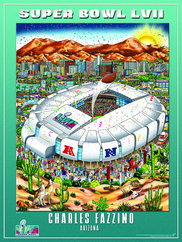 今年で最後！スーパーボウル公式アーティスト「チャールズ・ファジーノ