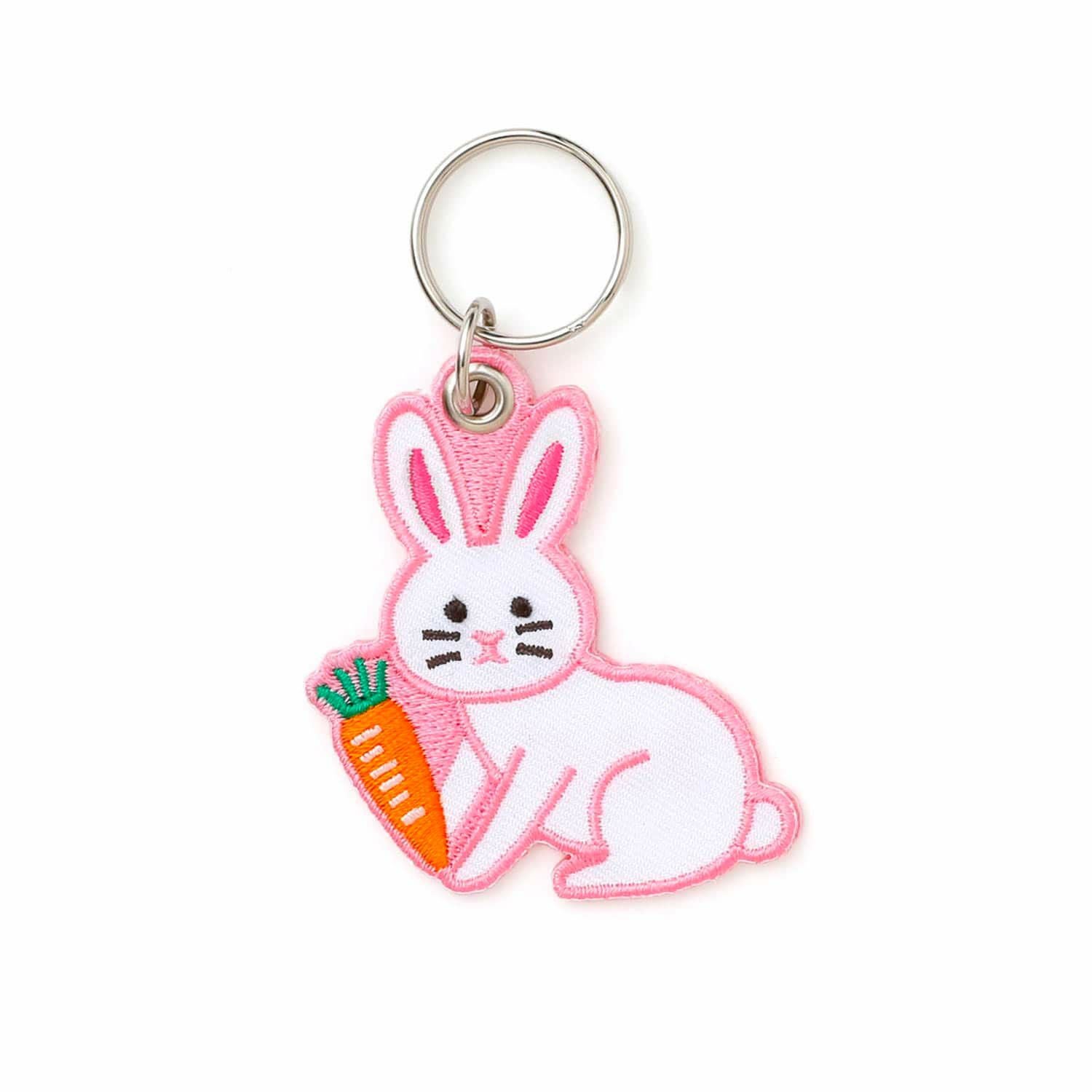 ニューレトロ | スティッチワークキーホルダー（うさぎ） | HIGHTIDE