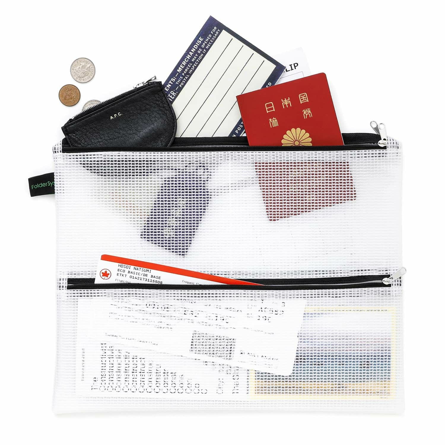 FolderSys フォルダーシス | Multi Compartment Zip Bag A4 マルチ