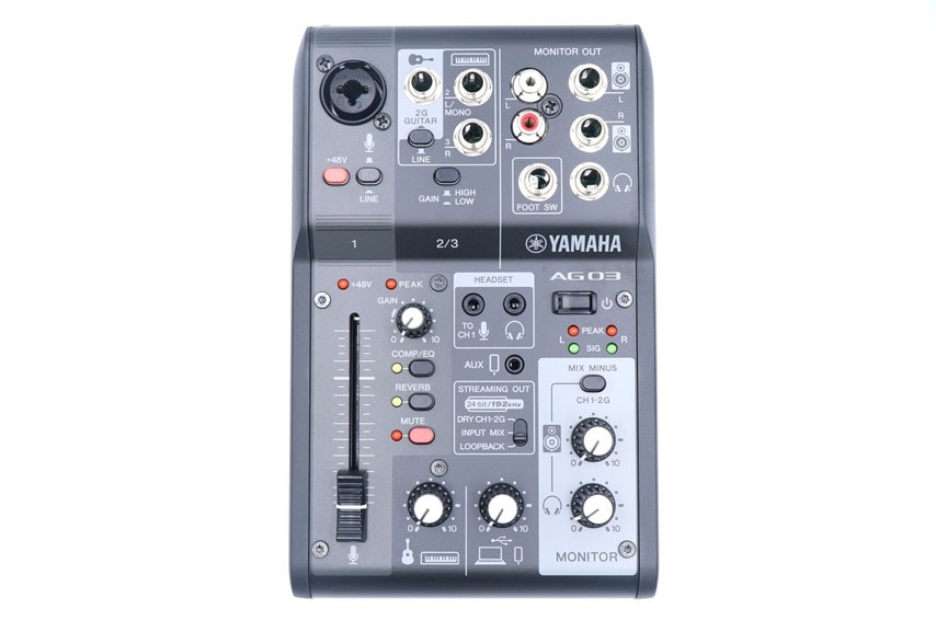 YAMAHA AG03MK2をレビュー。ライブ配信で最強のオーディオ