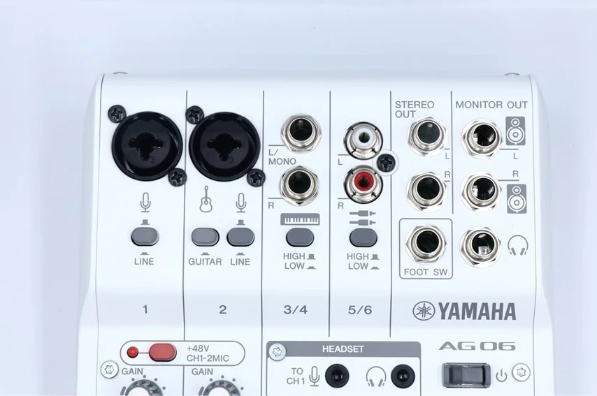 YAMAHA AG06MK2をレビュー。弾き語り配信にも最適な配信に強い