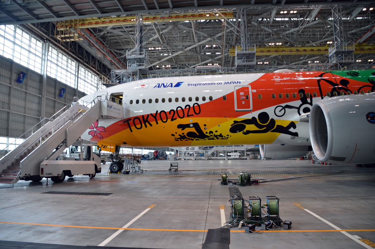 ANA、東京2020オリンピック・パラリンピックへ向けた特別塗装機「HELLO