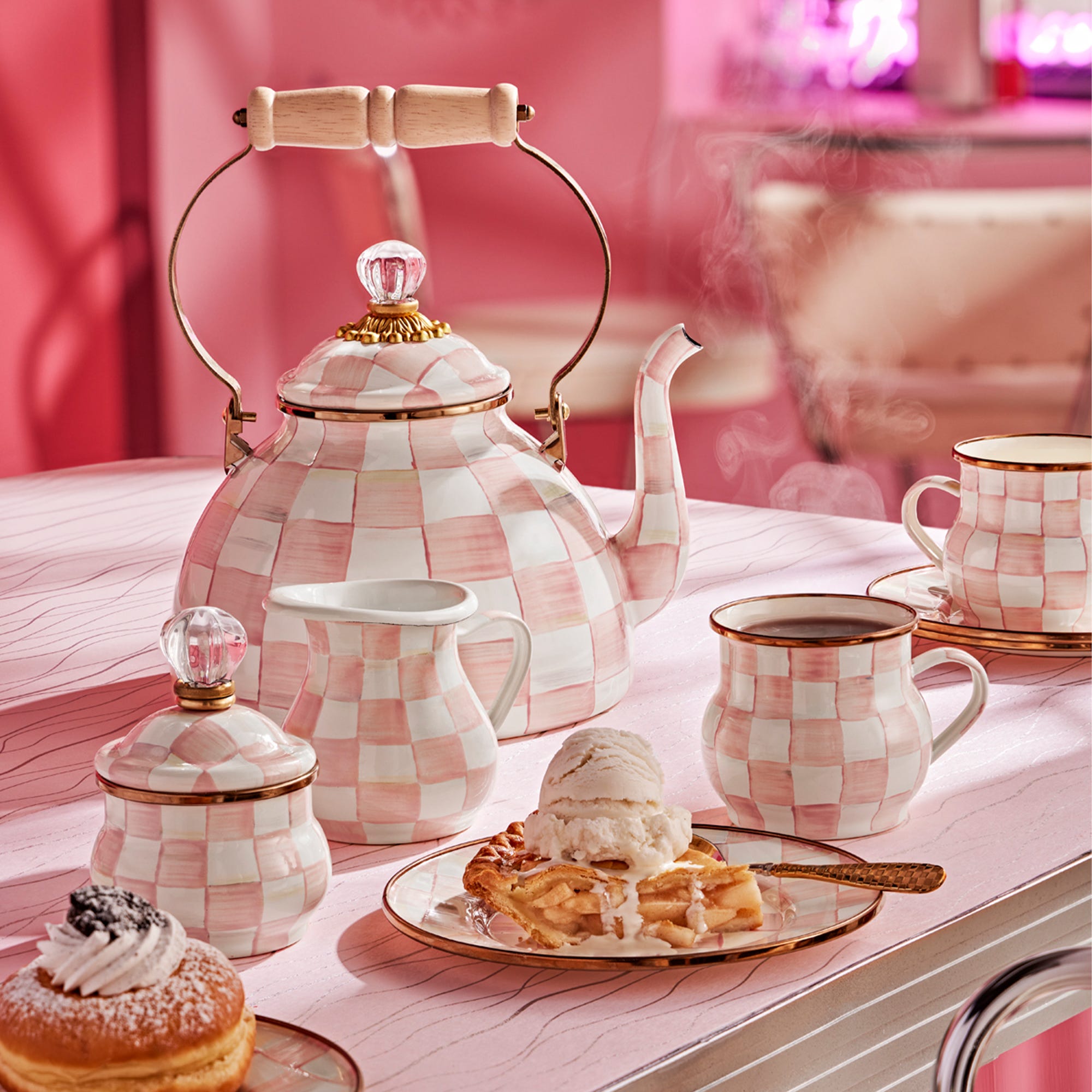 Shop MacKenzie-Childs's New Rosy Check Collection for Spring 2024