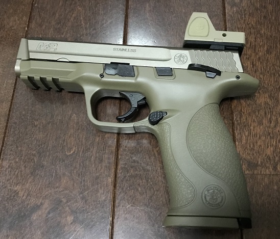 東京マルイ S&W M&P 9 V CUSTOMにドットサイトを取り付け | Hiroaki's blog