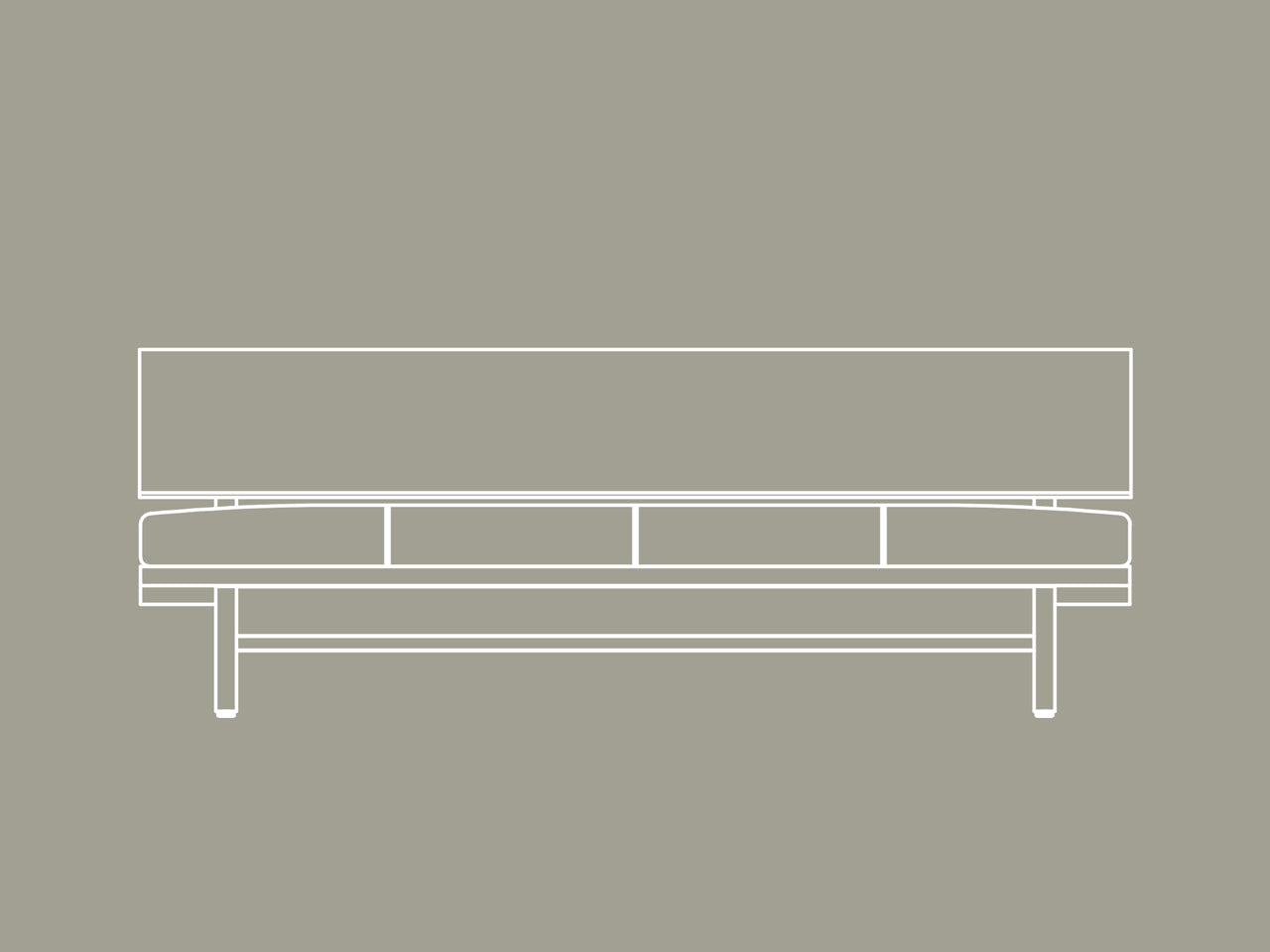 FREX ウッドソファ182 - 広松木工