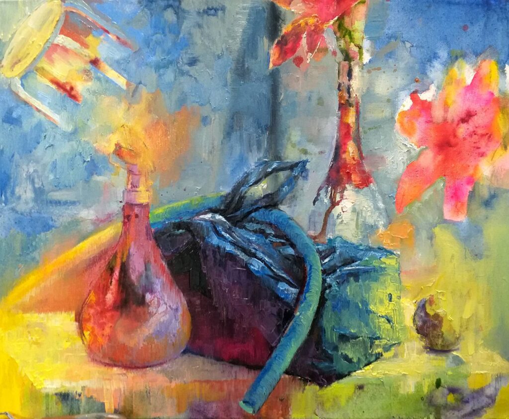 形而上学的なノリで静物画を描く/油彩の表現方法 | 旅する画家 Hisa Gemma