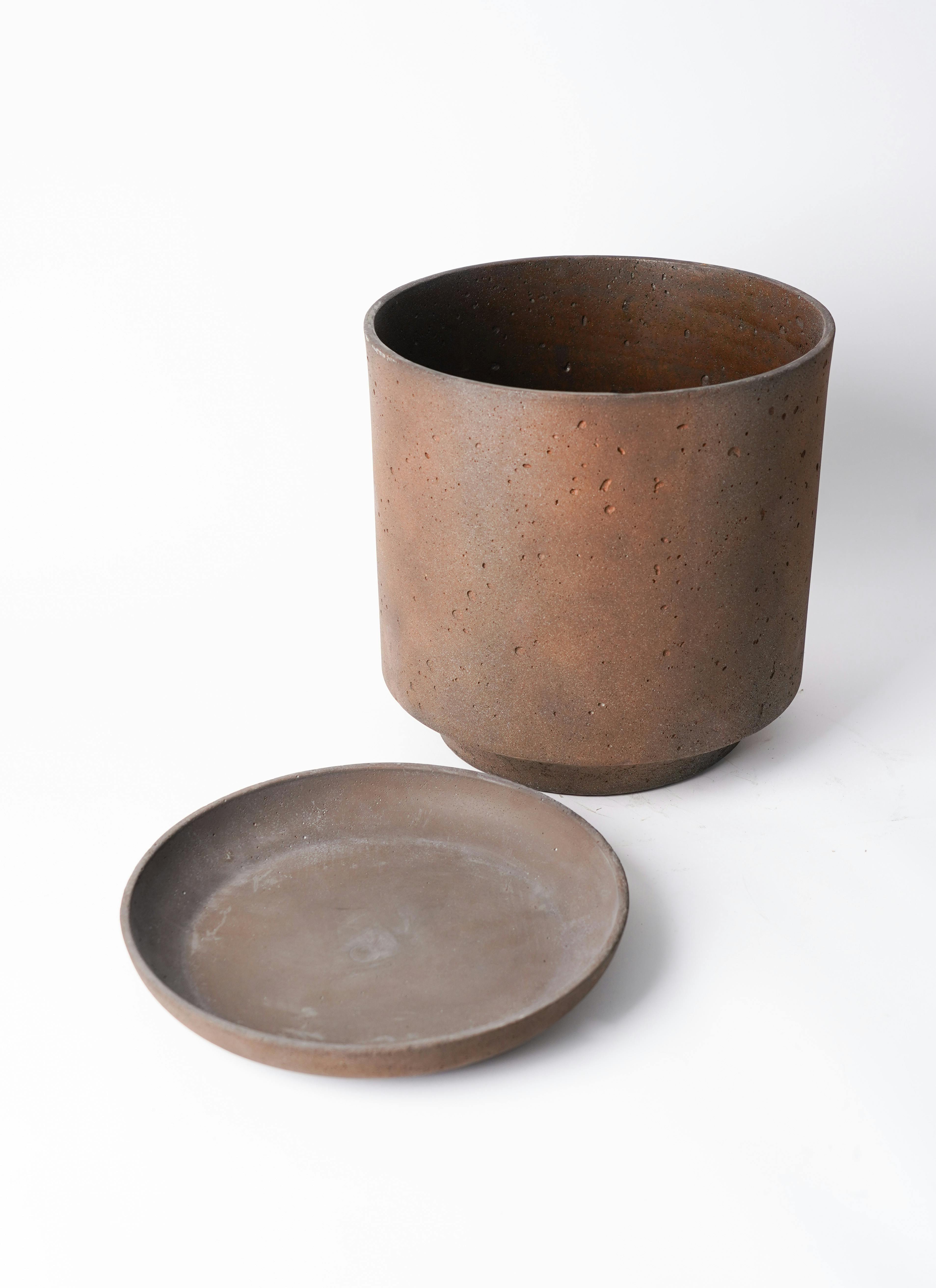 鉢カバー ライム ドゥオ ユーポット 8号鉢用 ブロンズ #KONTON LM