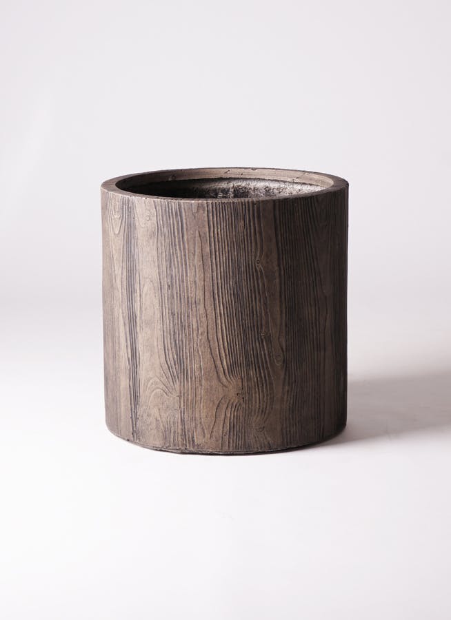 鉢カバー アルファ シリンダープランター ウッド 10号鉢用 #KONTON FM