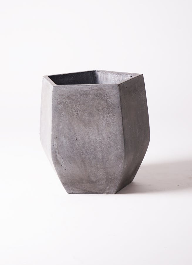 鉢カバー アートストーン ラウンド 10号鉢用 ブラック | 鉢カバー