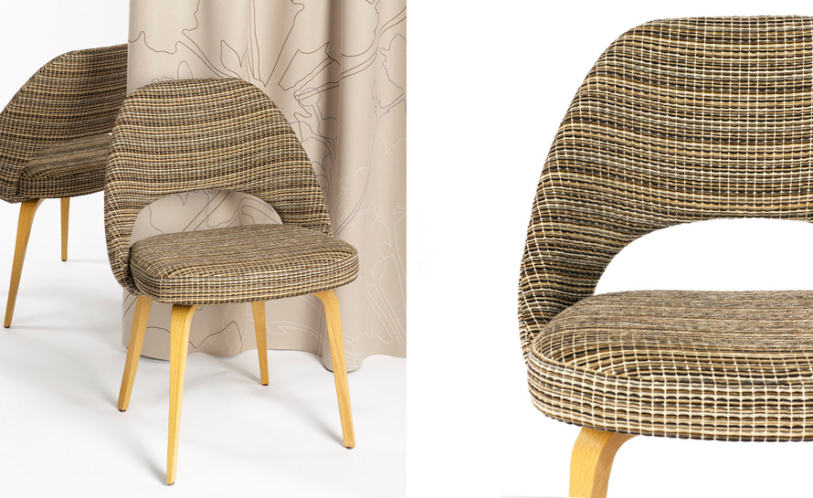 Eero Saarinen Executive Wood Leg Side Chair for Knoll | hive