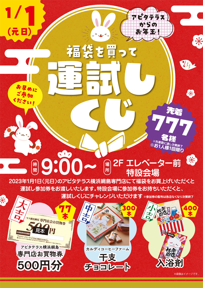 PR］アピタ専門店が元旦から新春イベント、獅子舞・餅つき、福袋やミニ
