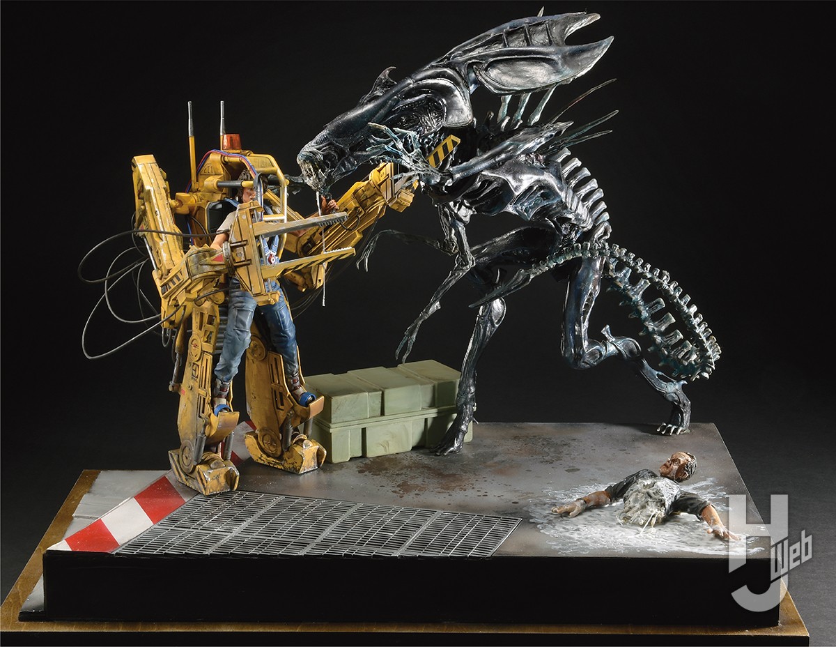 エイリアン2』パワーローダー令和にプラキット化！ ディオラマで女王と