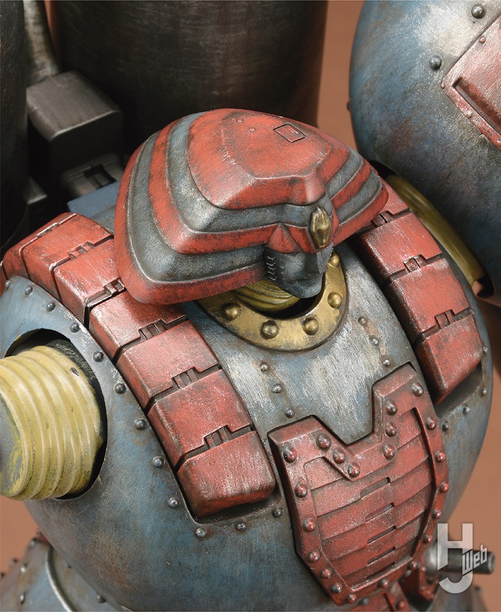 MODEROIDより発売 ジャイアントロボを水性ホビーカラーの筆塗りで重厚