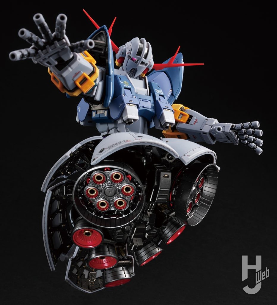 RG ジオング」を全塗装せず少ない作業量でメカニカルな魅力を強調