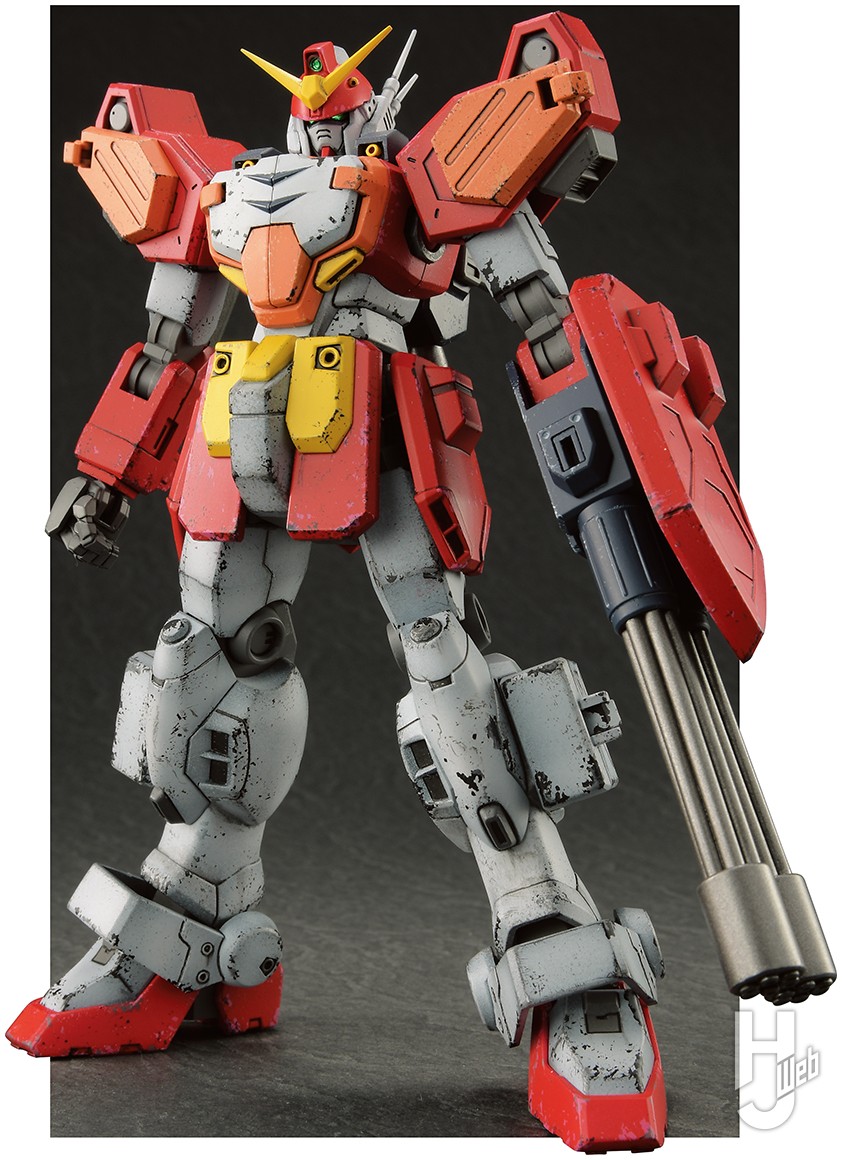 HGガンダムヘビーアームズ改を、全体的なディテールアップで完成度大幅