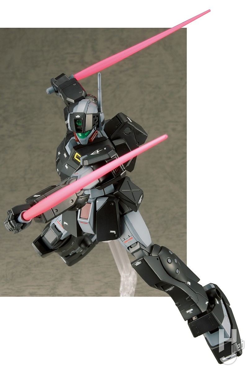 プレバン「HG ジム・スナイパーII（リド・ウォルフ機）」をディテール