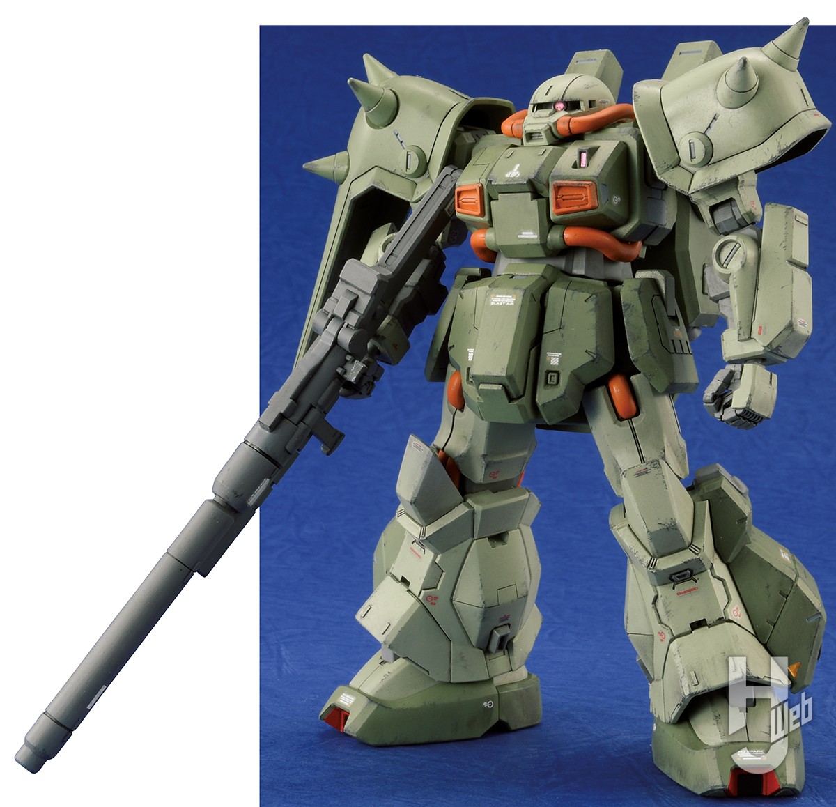 傑作キットの「A.O.Z REBOOT版ハイザック・カスタム」をディテール追加