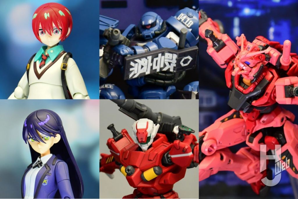 最新ガンプラ「赤いガンダム」や「軍警ザク」「軽キャノン」や「マチュ