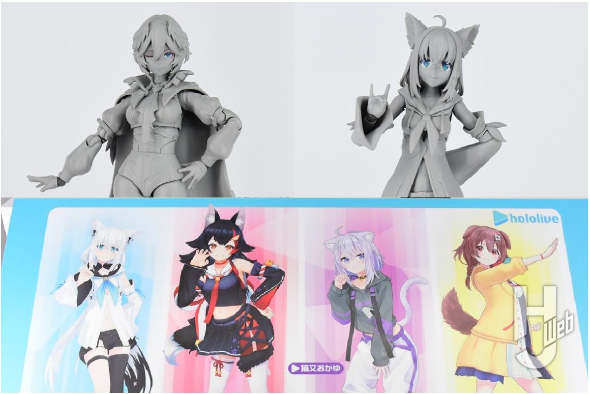 figma「大神ミオ」「戌神ころね」「猫又おかゆ」の商品化が決定！「白