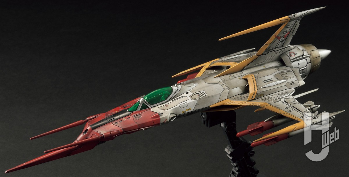 古代進の乗機「コスモゼロ α1」を何色ものシルバーを使用したパネル