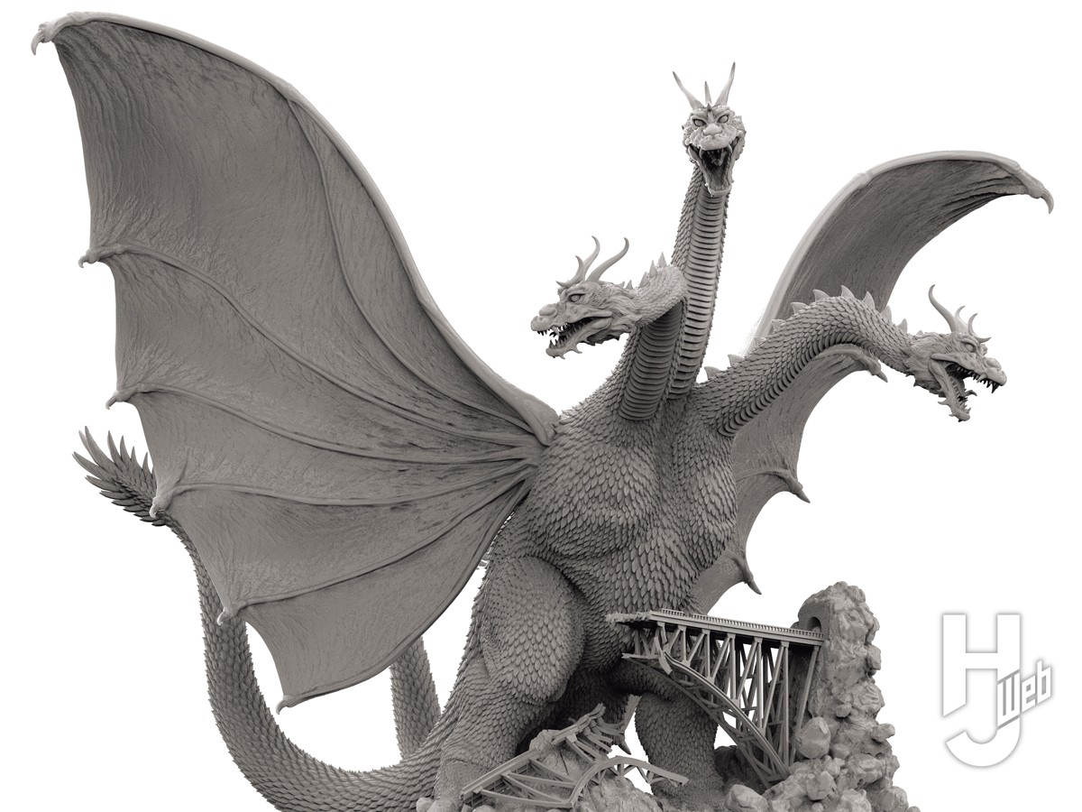 宇宙超怪獣キングギドラ」プラモが発売決定！海洋堂ARTPLAの怪獣造形