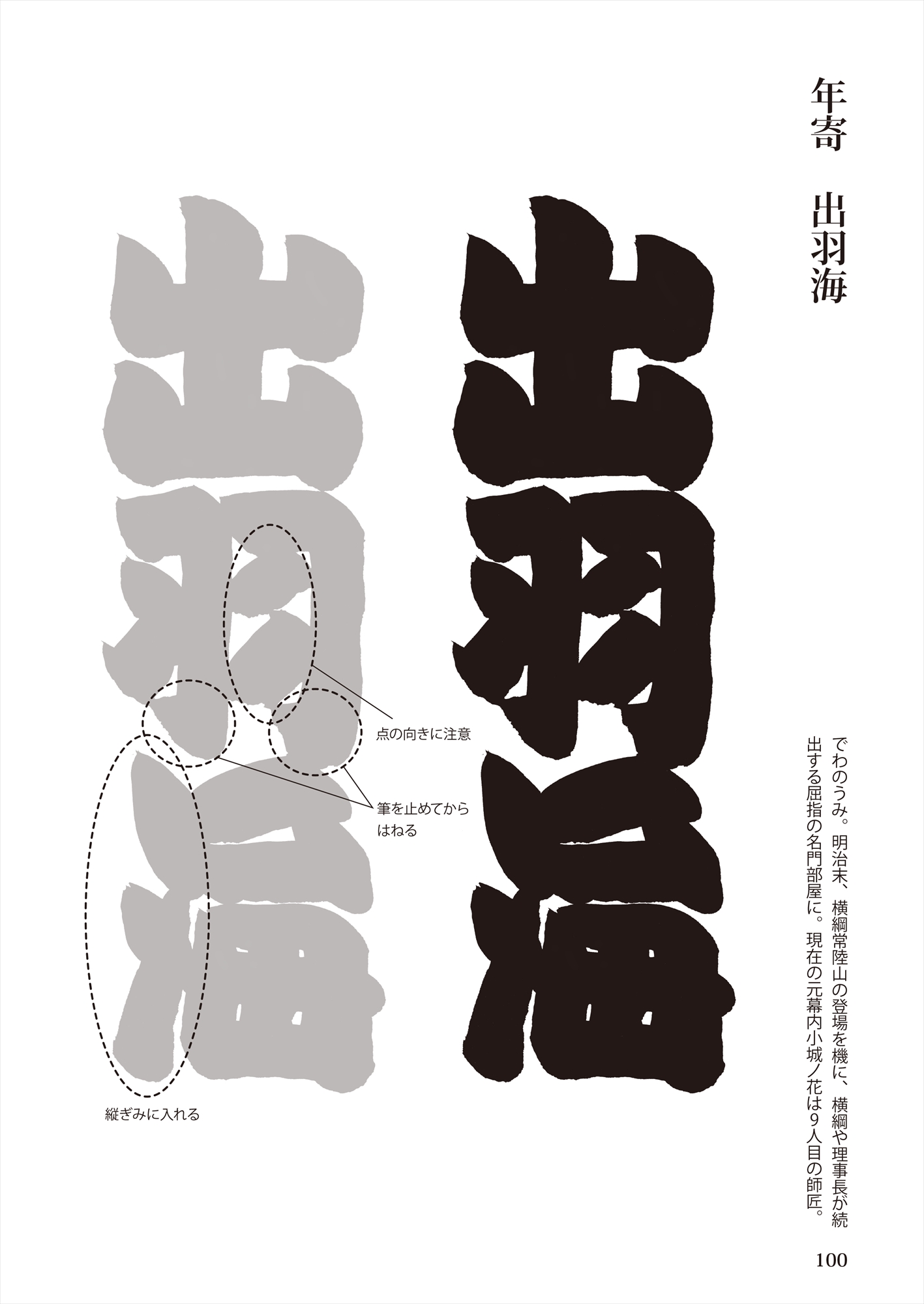 三十代木村庄之助の相撲字練習帳 | ホビージャパンの技法書