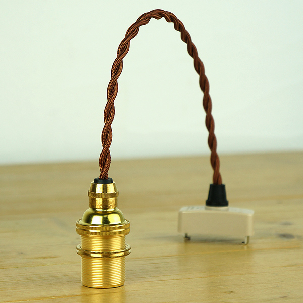 アンティーク ランプ シェード用 照明ペンダント コード ソケット
