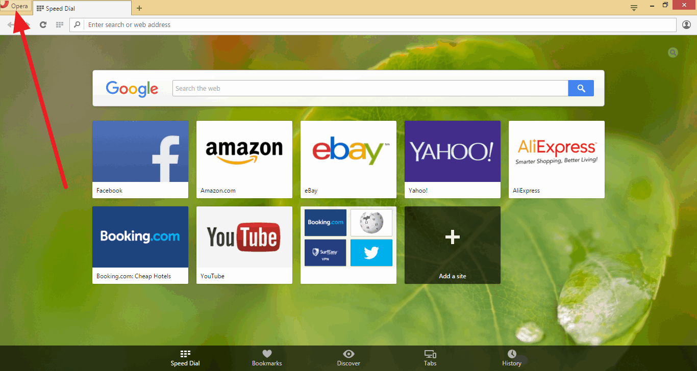 Homepage Ninja - How To Use a Custom Homepage with the Opera Web