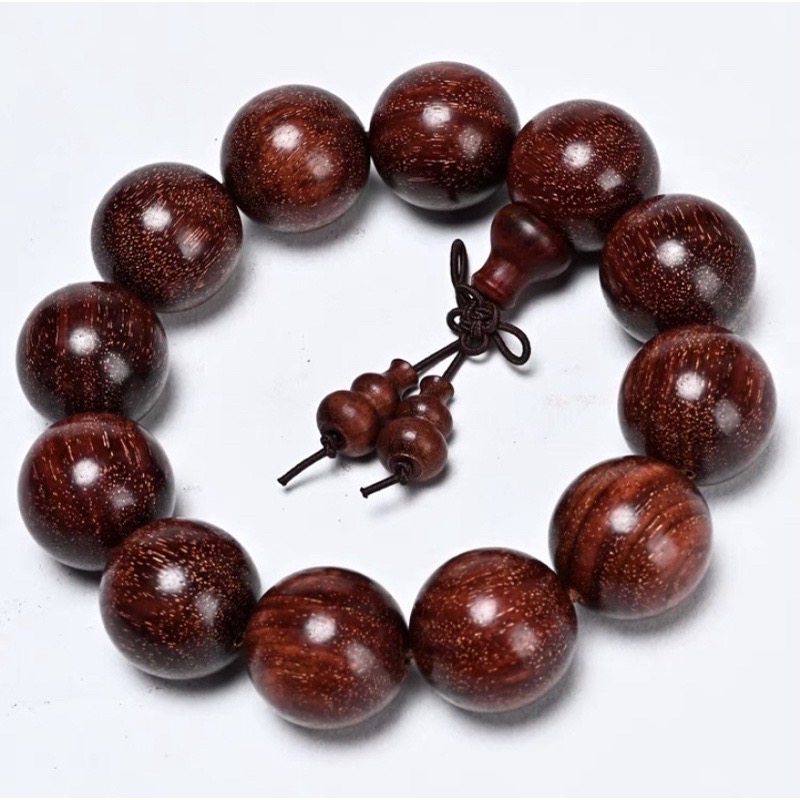 泓潤》精品滿金星尚比亞小葉紫檀血檀20m 媲美印度小葉紫檀木佛珠手珠手