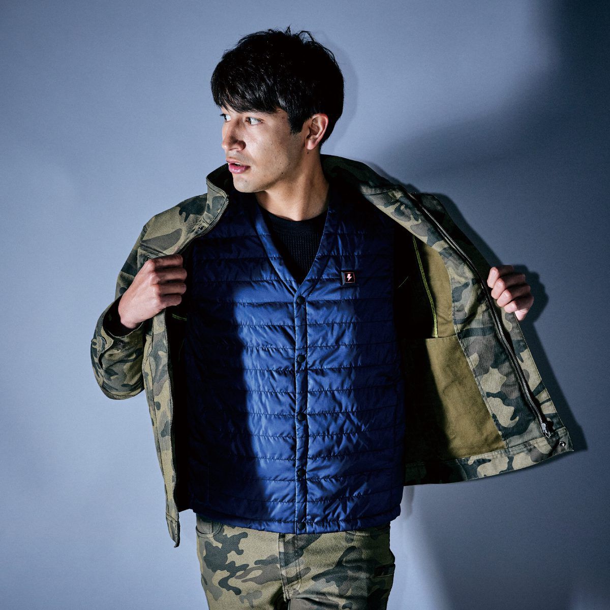 1077インナーヒートベスト - HOOH VILEA 作業着と電動ファン付き快適