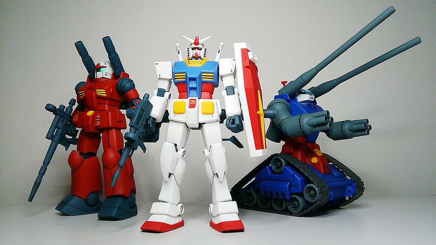 バンダイ：1/144 HG「ガンダムV作戦セット」「ザクⅡ量産型」