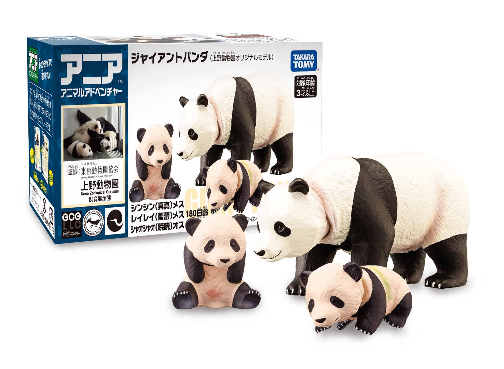 上野動物園のパンダ、シンシン・レイレイ・シャオシャオが「アニア