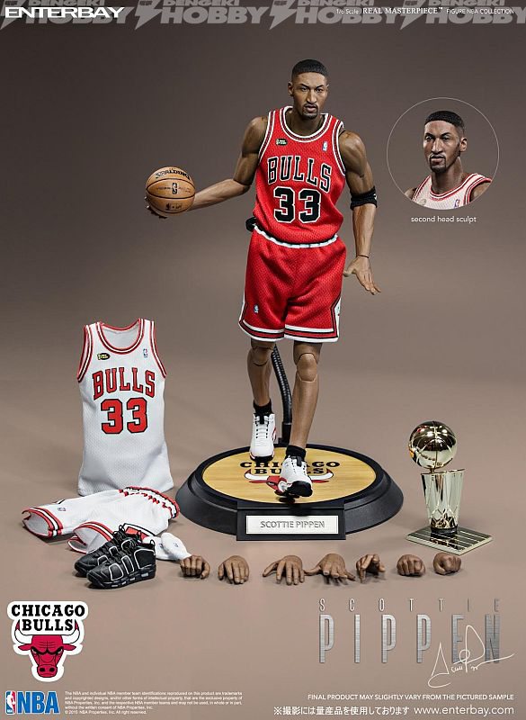 スコッティ・ピッペン」が、エンターベイの1/6フィギュアシリーズ「NBA
