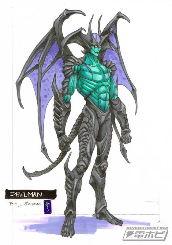 クリーチャーデザイナー・韮沢靖氏が描くデビルマンの新たな姿が