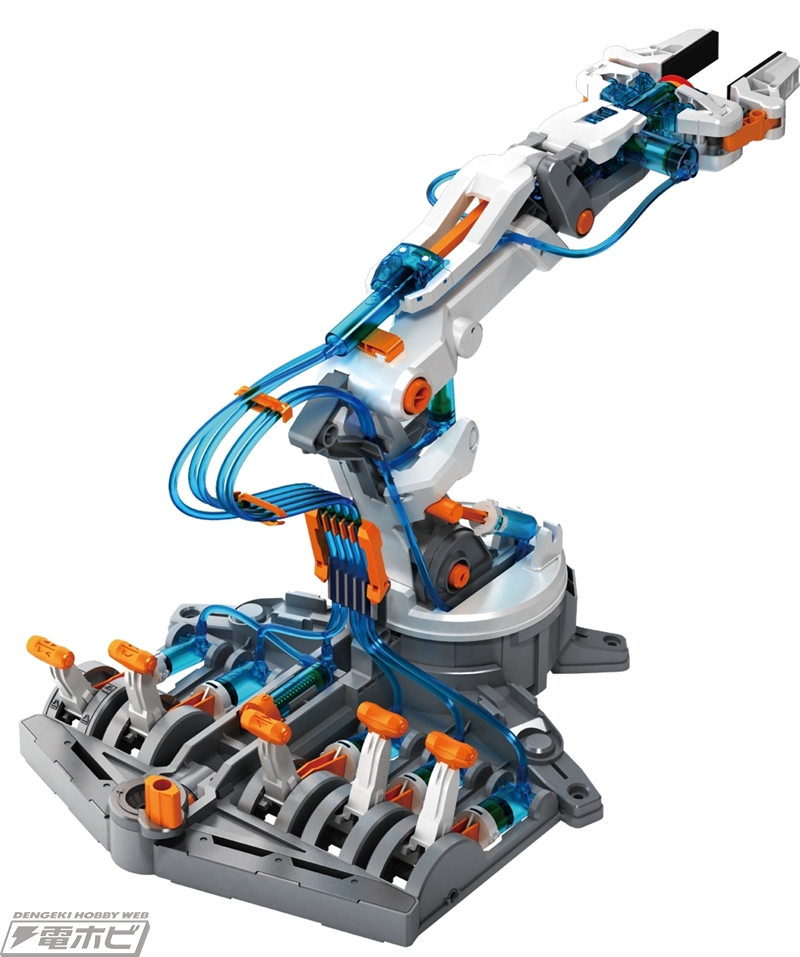 駆動のメカメカしさがたまらない！水圧式多関節ロボットアーム