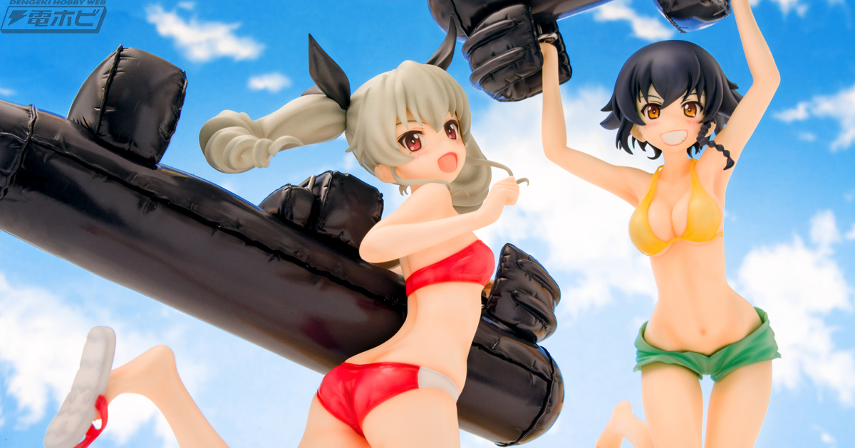 ガールズ＆パンツァー 劇場版』アンチョビが元気いっぱいな水着姿で