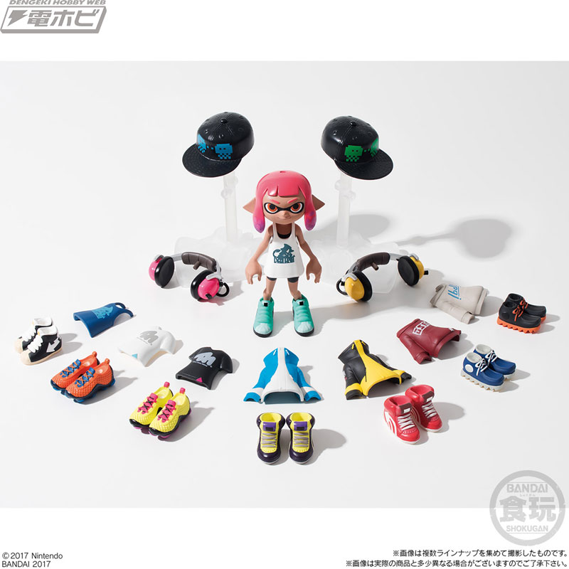 スプラトゥーン2』ギアがイカした食玩に！1,000通り以上のコーデが