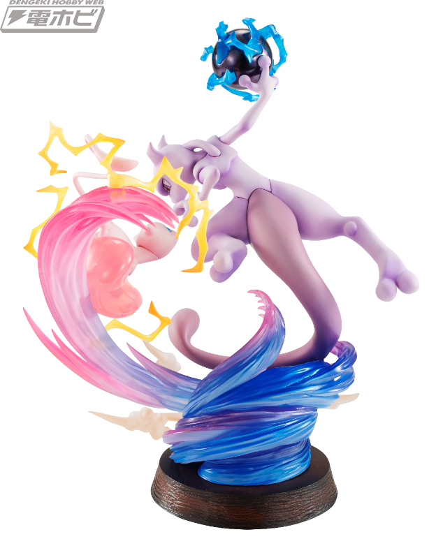 ポケットモンスター』ミュウ＆ミュウツーが躍動感溢れる姿でメガハウス