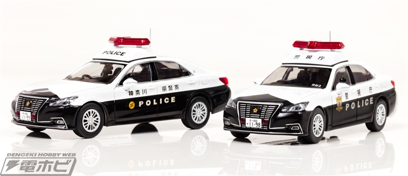 トヨタ クラウン ロイヤルのパトカーが1/43スケールのモデルカーに