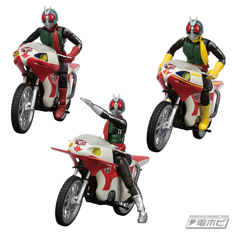 食玩「SHODO-X仮面ライダー」第3弾！新ライダー1号、2号に新サイクロン