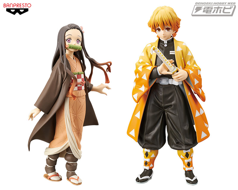 鬼滅の刃』プライズフィギュアの第3弾に「我妻善逸」とセピアカラーの